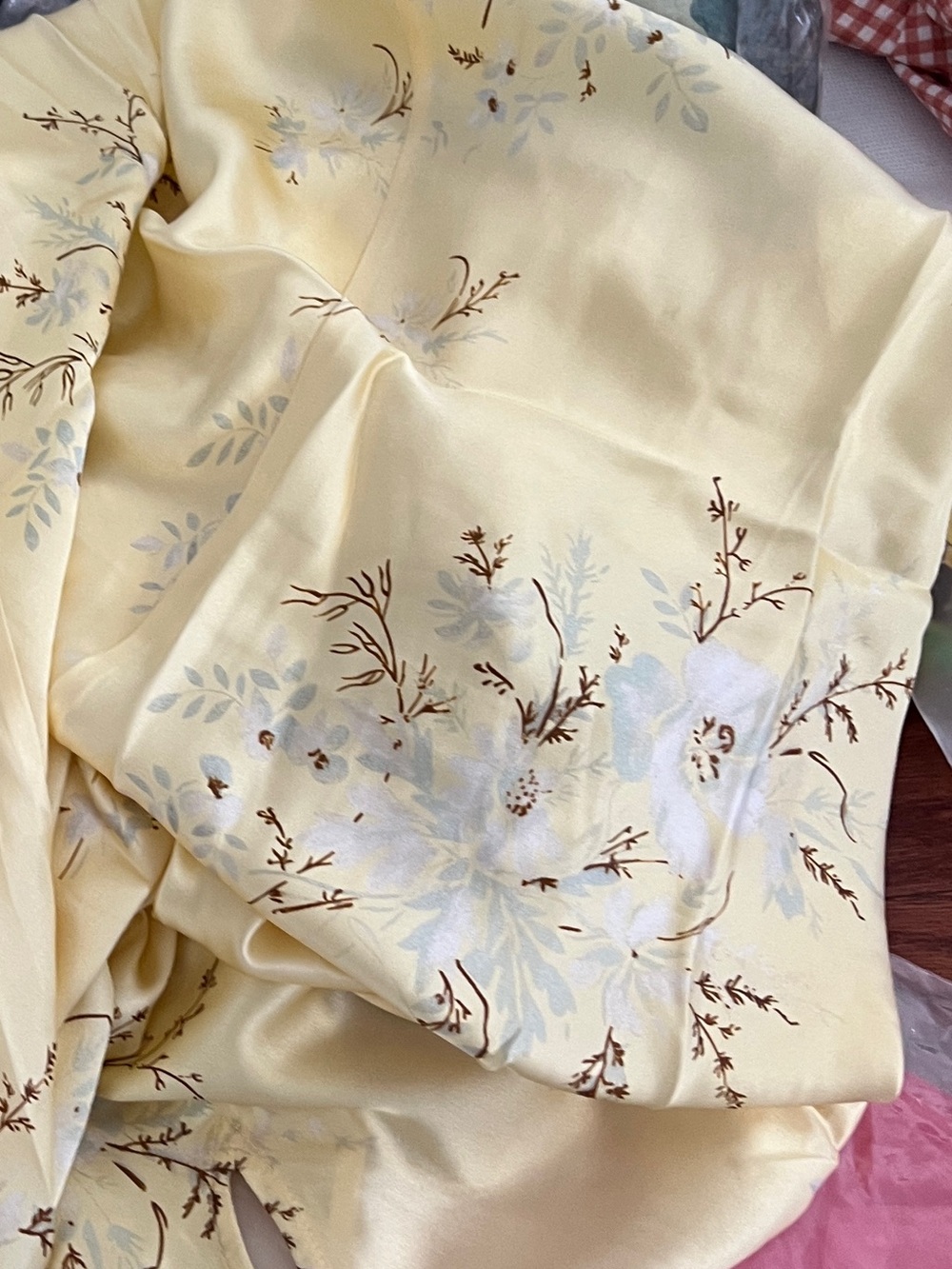Doen Adelana Soft Yellow Floral Slip Dress, S - Picture 10 of 10